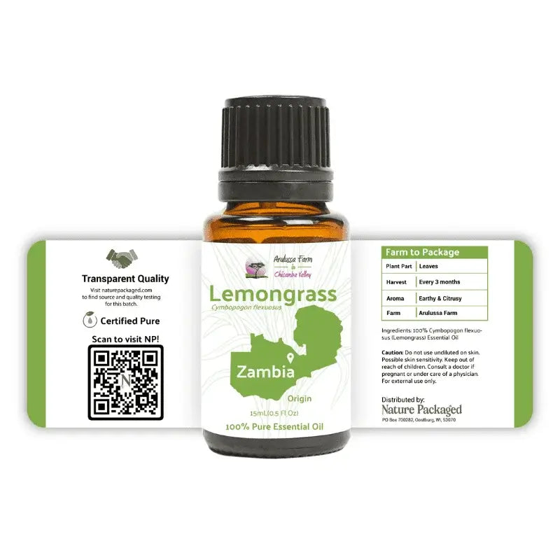 Nature Packaged Lemongrass Essential Oil