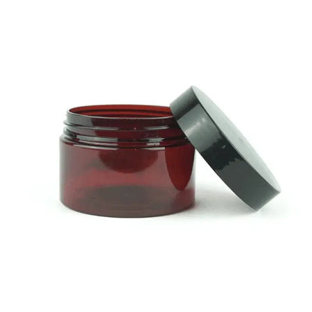 Amber Plastic Jars - 4 Oz
