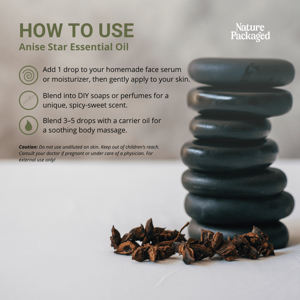 Anise Star Essential Oil - From Malagassi Essential Oils - Nature Packaged