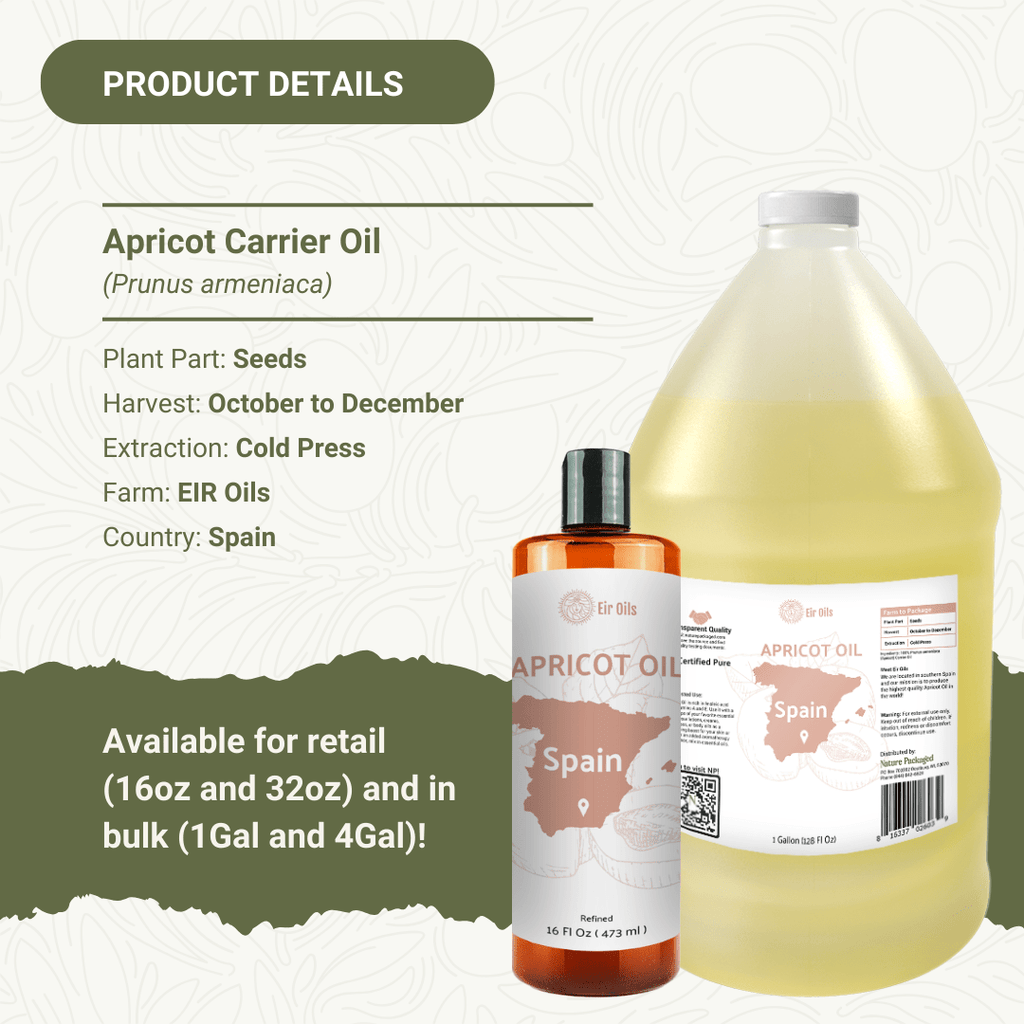 Apricot Carrier Oil - From Eir Oils - Nature Packaged