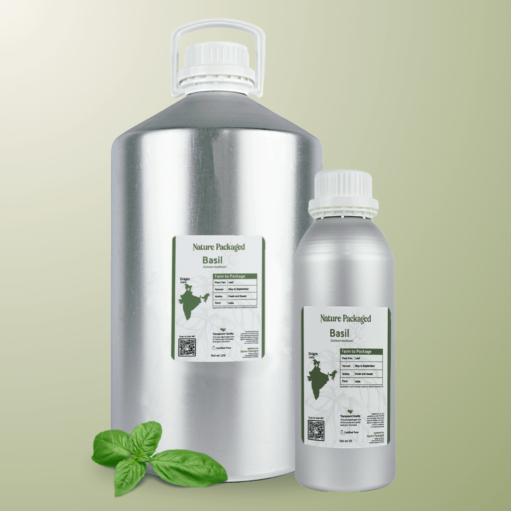 Basil Essential Oil - Nature Packaged