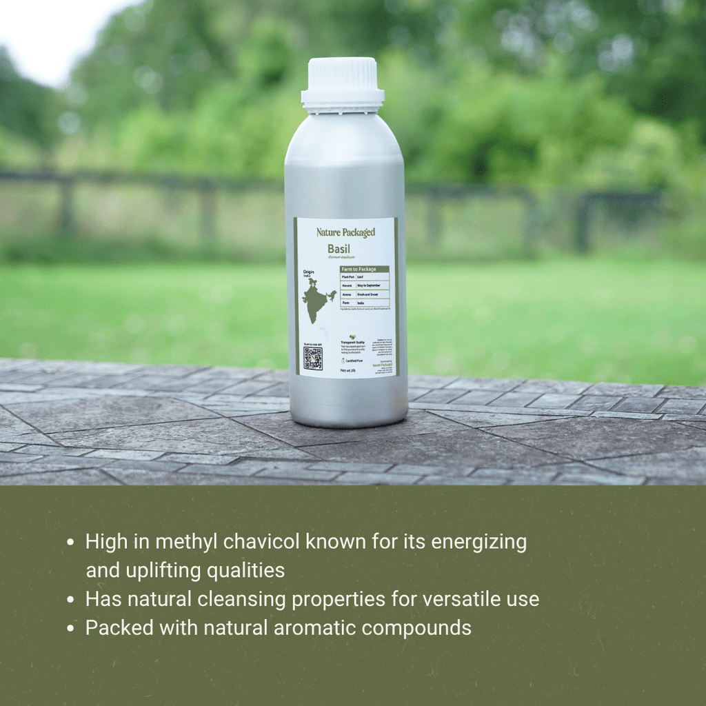 Basil Essential Oil - Nature Packaged