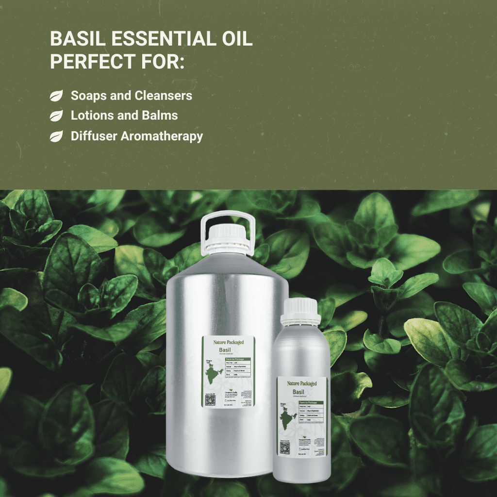 Basil Essential Oil - Nature Packaged