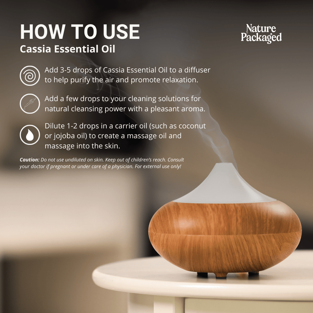 Cassia Essential Oil - From Malagassi Essential Oils - Nature Packaged