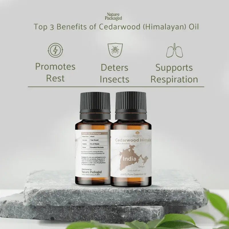 Cedarwood (Himalayan) Essential Oil - From Essential Oils India - Nature Packaged