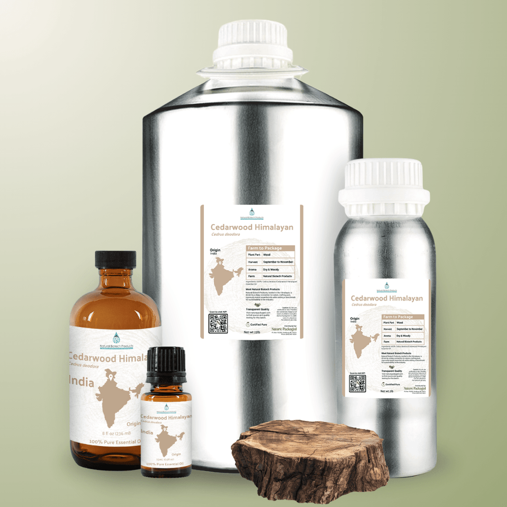 Cedarwood (Himalayan) Essential Oil - From NBT India - Nature Packaged