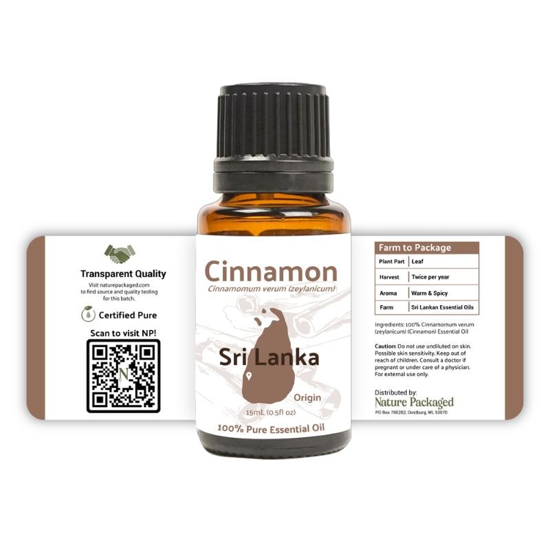 Cinnamon Essential Oil - From HDdeS - Nature Packaged