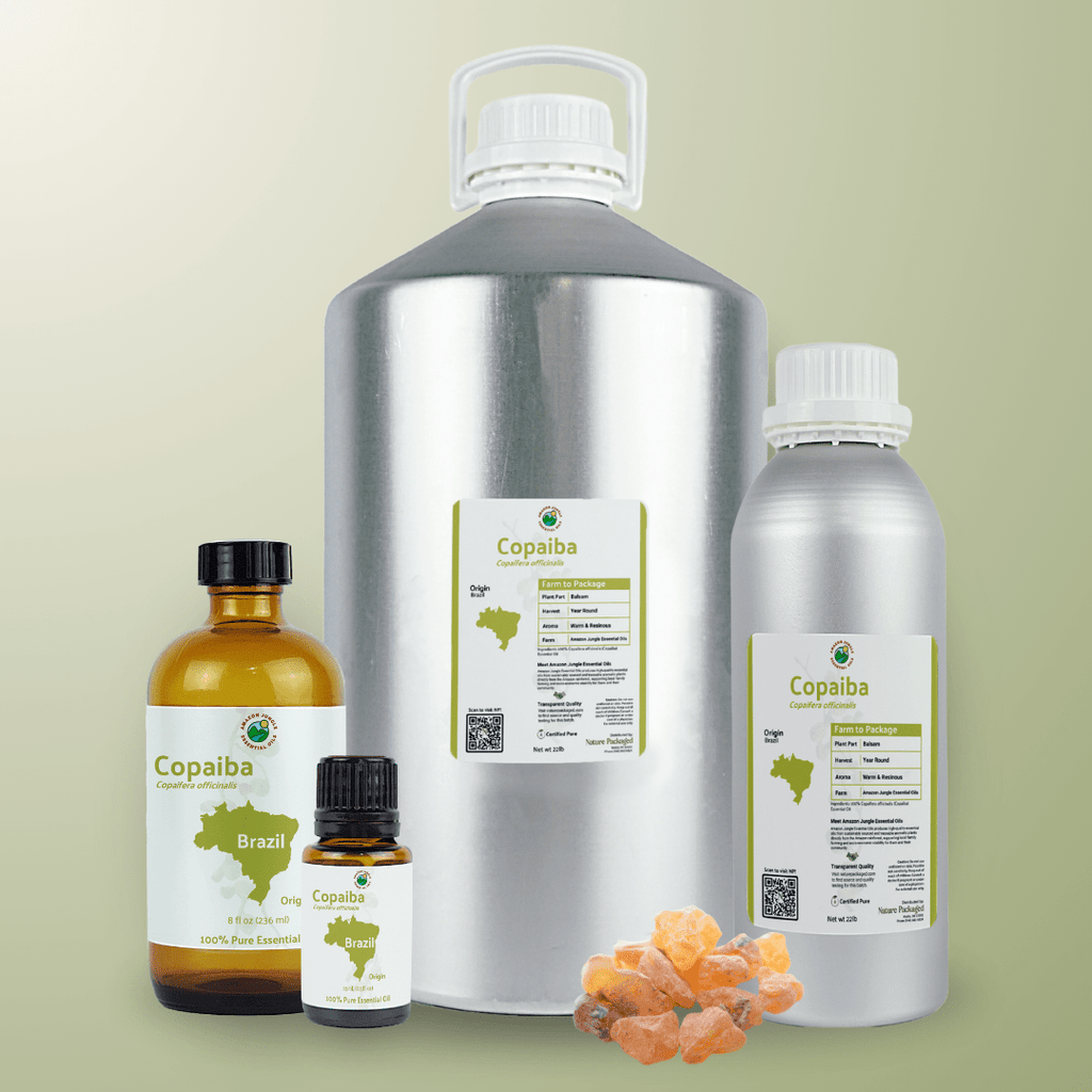 Copaiba Essential Oil - From Amazon Jungle Essential Oils - Nature Packaged