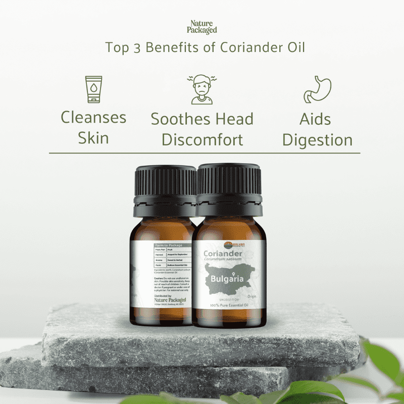 Coriander Essential Oil - From Balkan Essential Oils - Nature Packaged