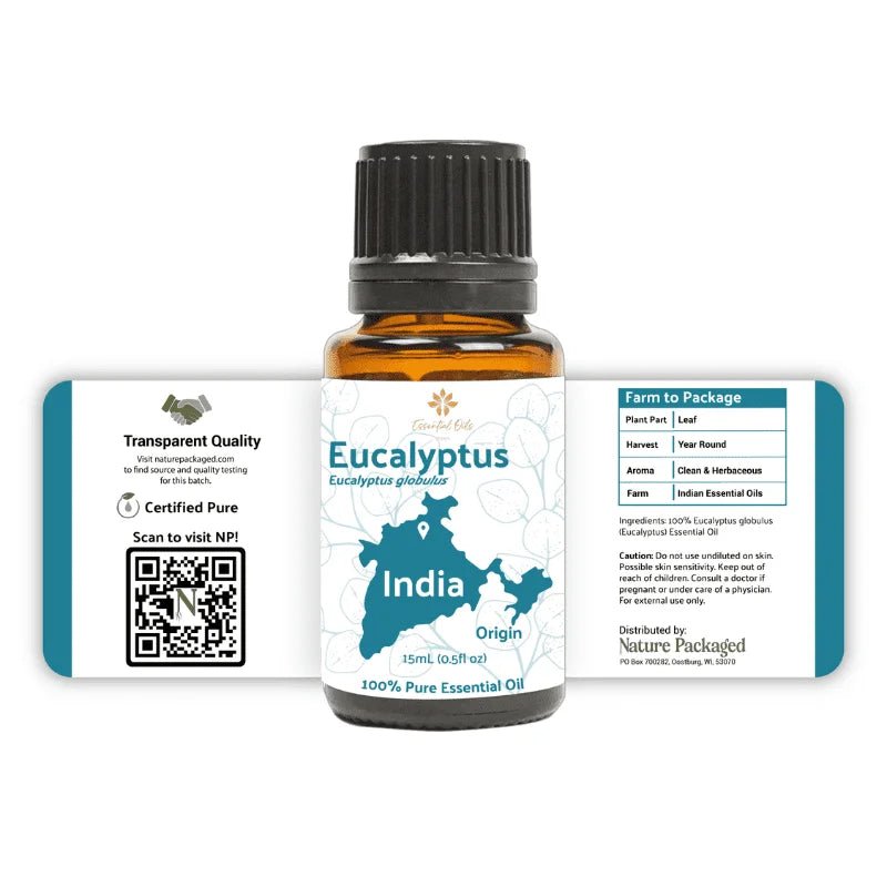 Eucalyptus Essential Oil - From Essential Oils India - Nature Packaged