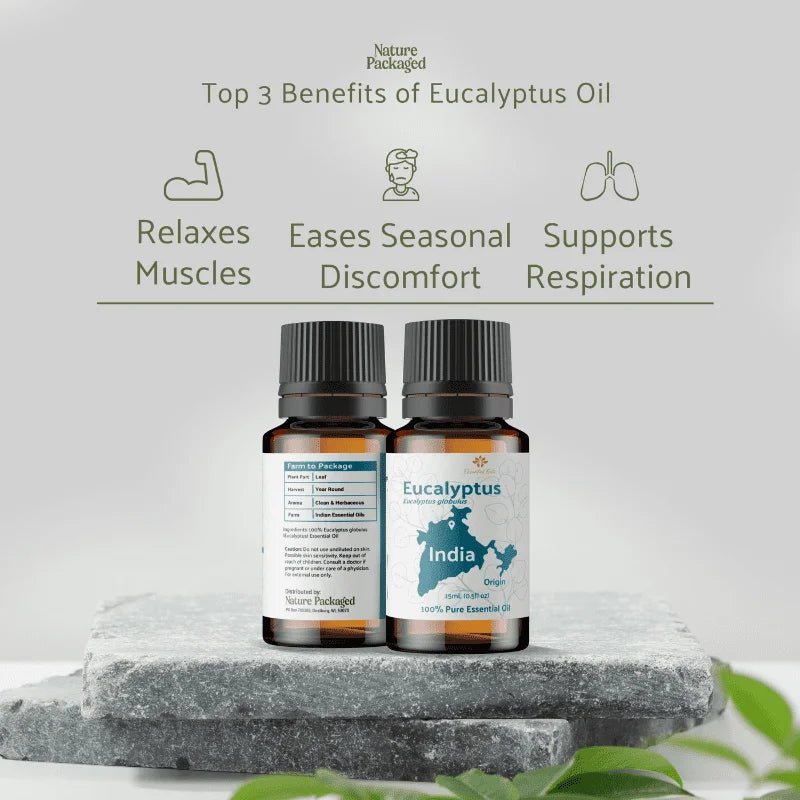 Eucalyptus Essential Oil - From Essential Oils India - Nature Packaged