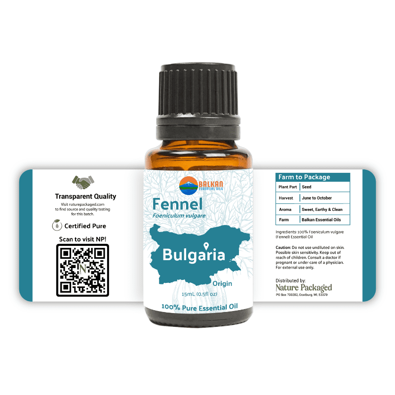 Fennel Sweet Essential Oil - From Balkan Essential Oils - Nature Packaged
