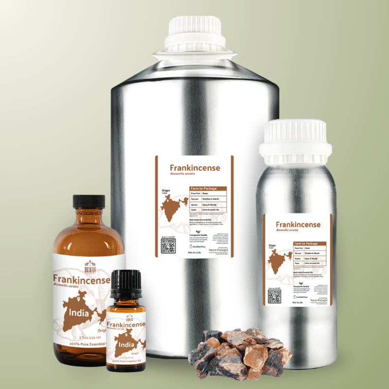 Frankincense Essential Oil - From Indian Essential Oils - Nature Packaged