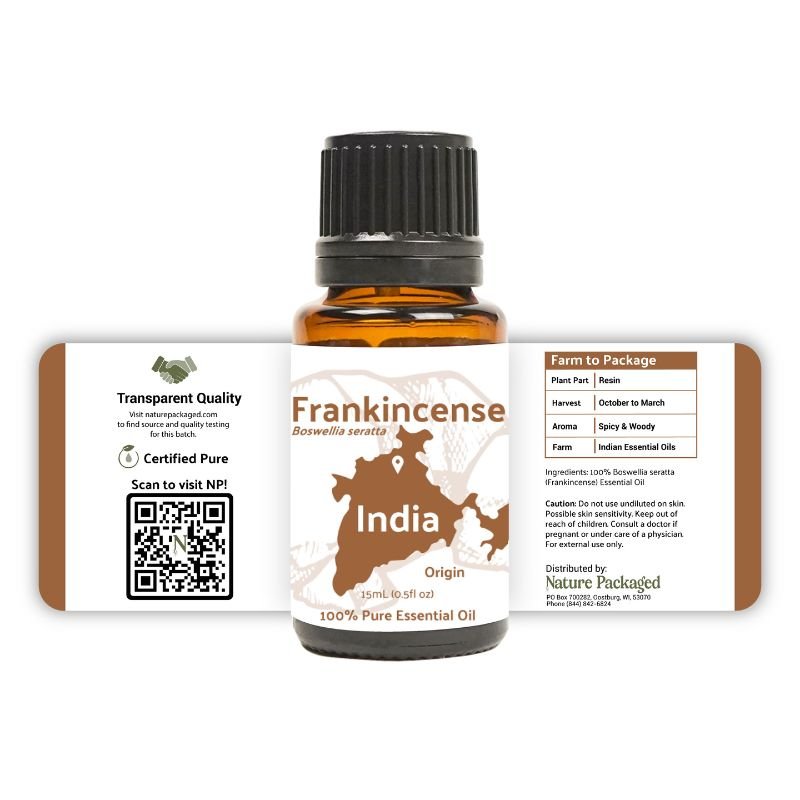 Frankincense Essential Oil - From Indian Essential Oils - Nature Packaged