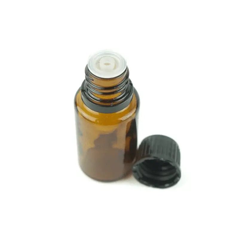 Glass Amber Bottle - 15 ml - Nature Packaged