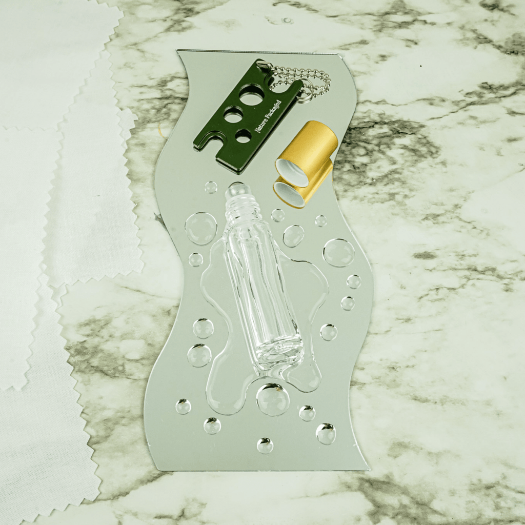 Glass Clear 10ml Roll on and Essential Oil Bottle Opener Tool - Multi Tool - Nature Packaged