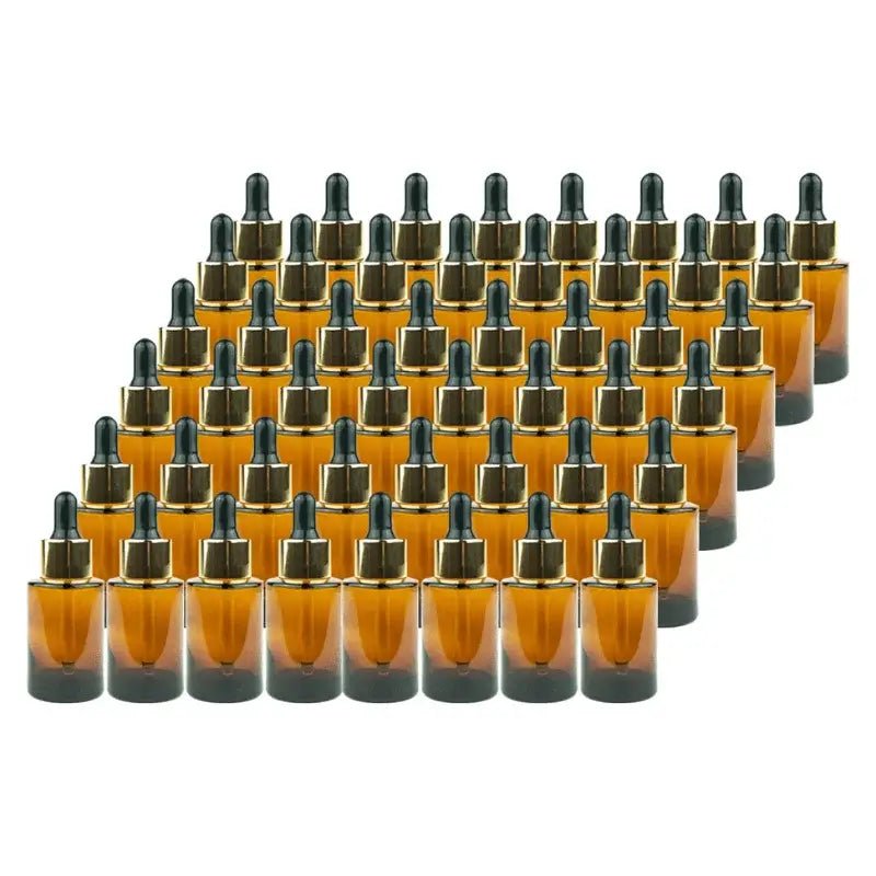 Glass Serum Amber 1oz Dropper Bottle - Luxurious - Nature Packaged
