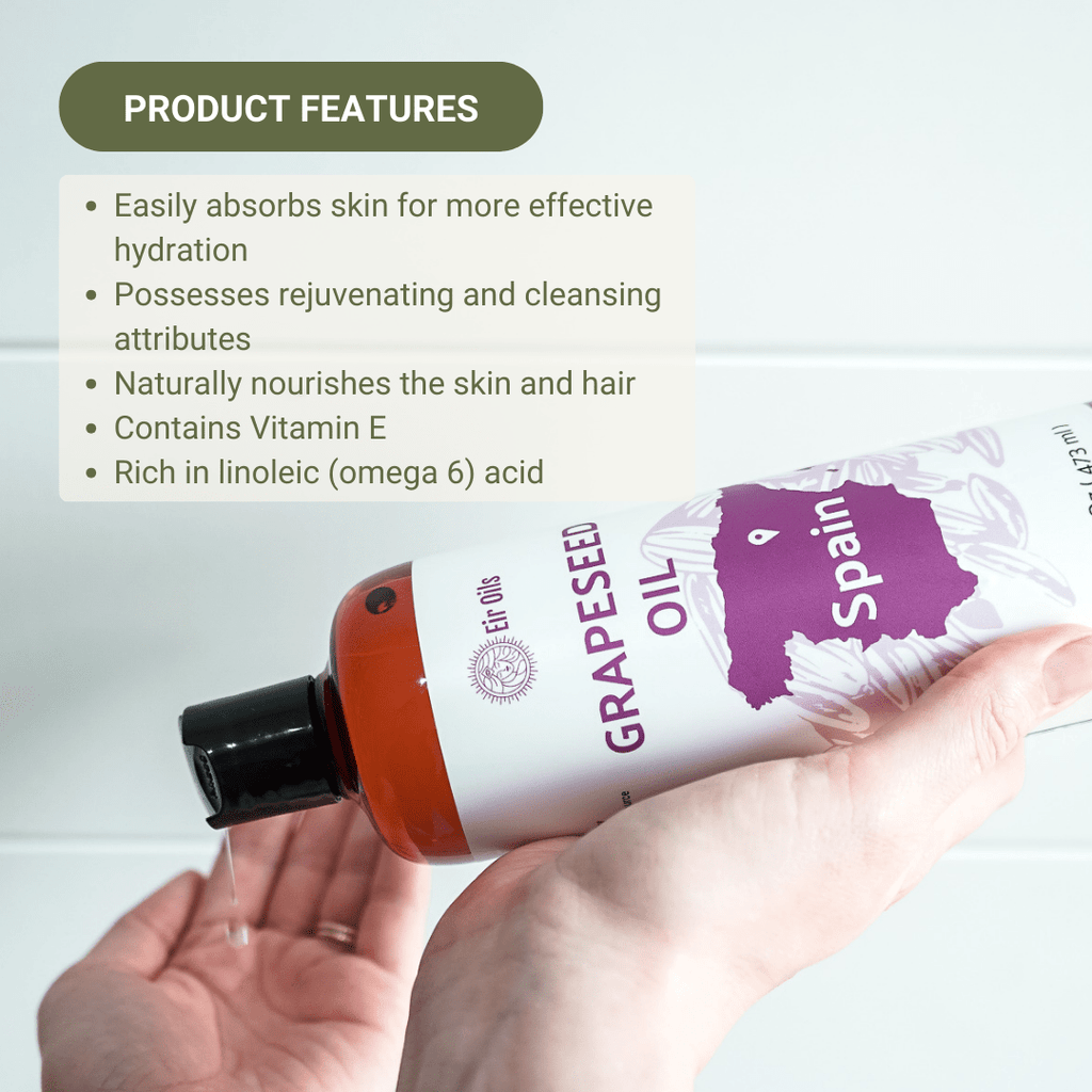 Grapeseed Carrier Oil - From Eir Oils - Nature Packaged
