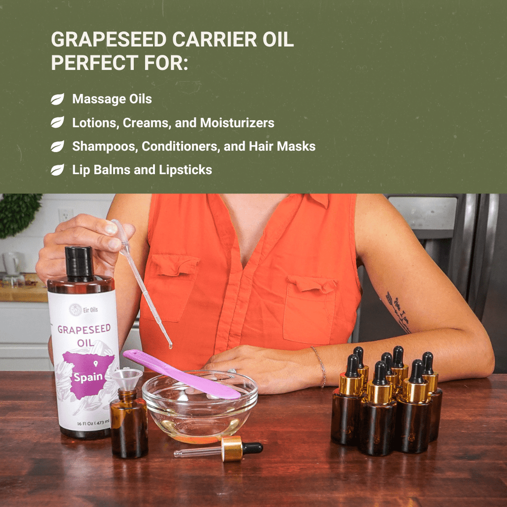 Grapeseed Carrier Oil - From Eir Oils - Nature Packaged