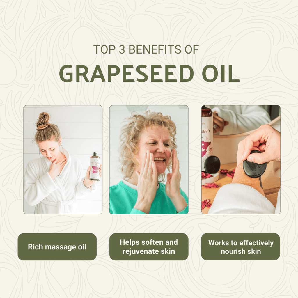 Grapeseed Carrier Oil - From Eir Oils - Nature Packaged