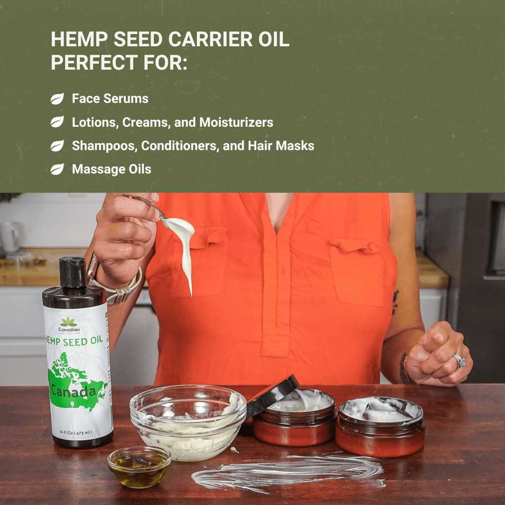 Hemp Seed Carrier Oil - From Canadian Hemp Products - Nature Packaged