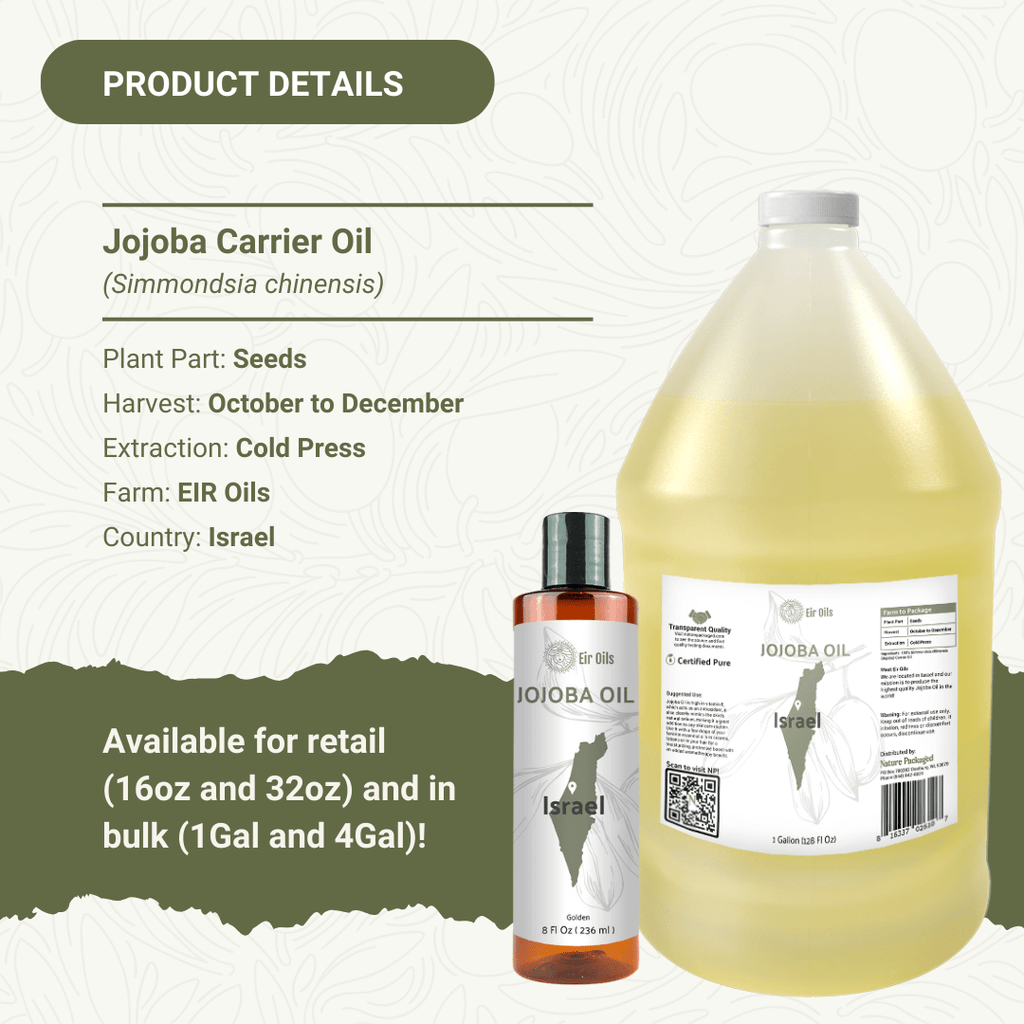 Jojoba Carrier Oil - From EIR Oils - Nature Packaged