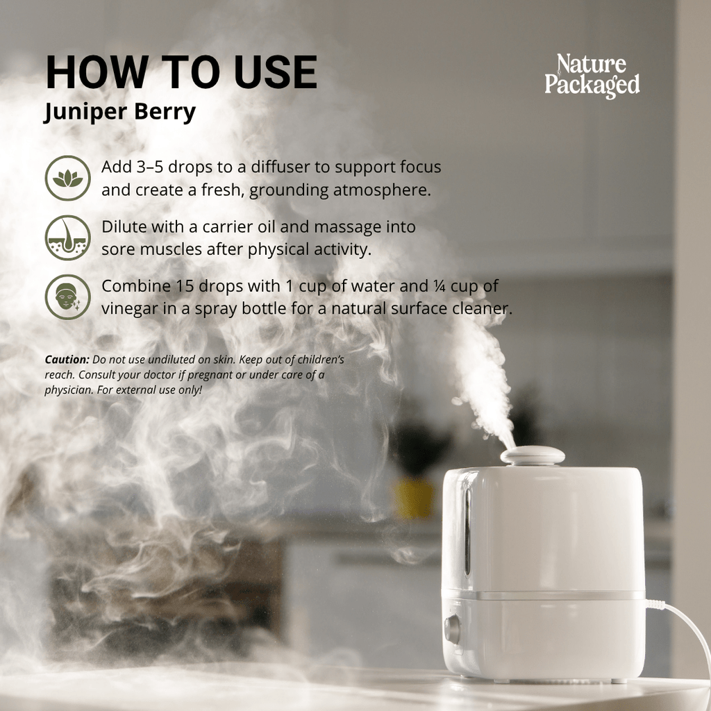 Juniper Berry Essential Oil - From NBT India - Nature Packaged