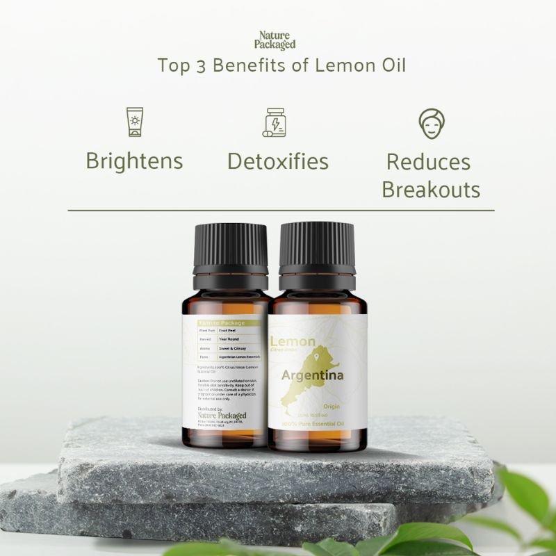 Lemon Essential Oil - From Argentinian Lemon Essentials - Nature Packaged