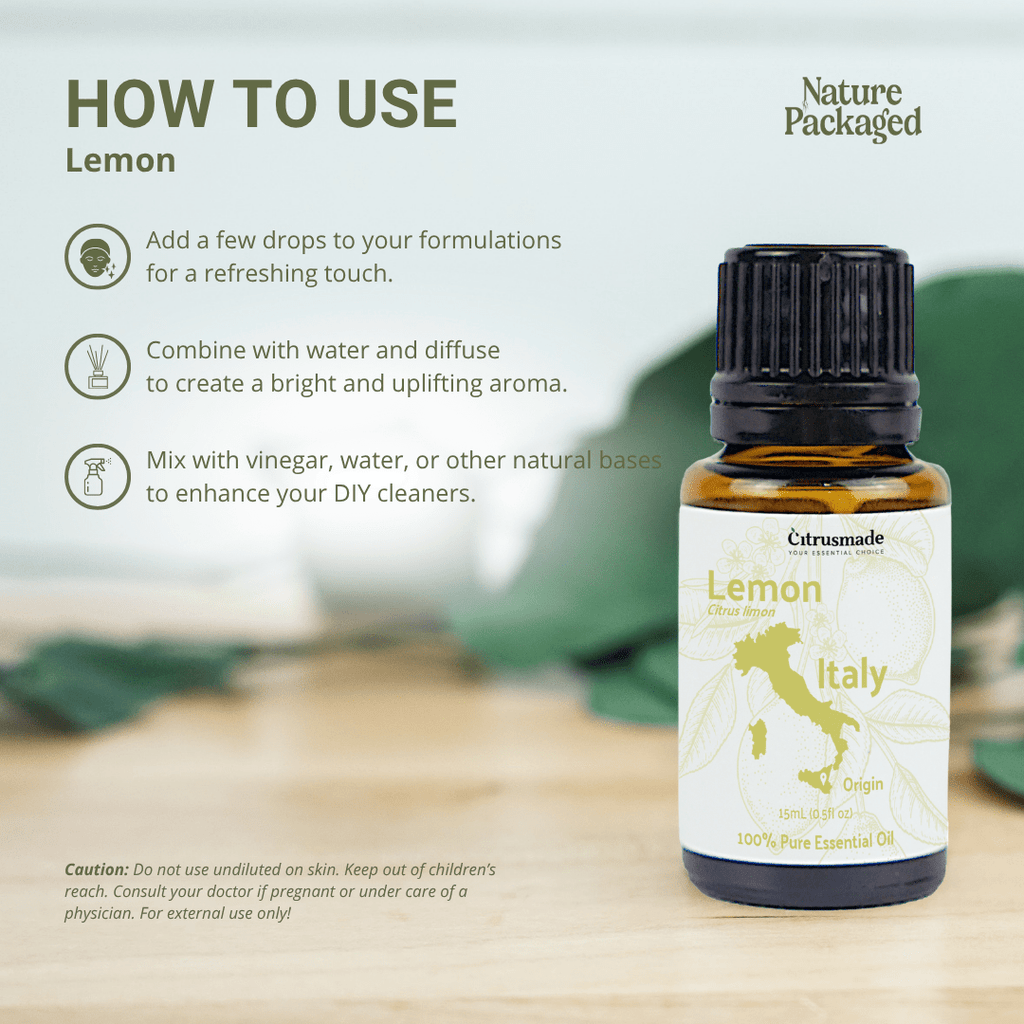 Lemon Essential Oil - From Citrusmade - Nature Packaged