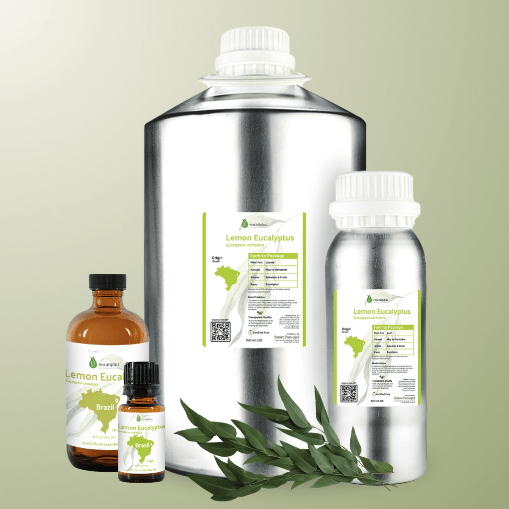 Lemon Eucalyptus Essential Oil - From Eucaliptus - Nature Packaged