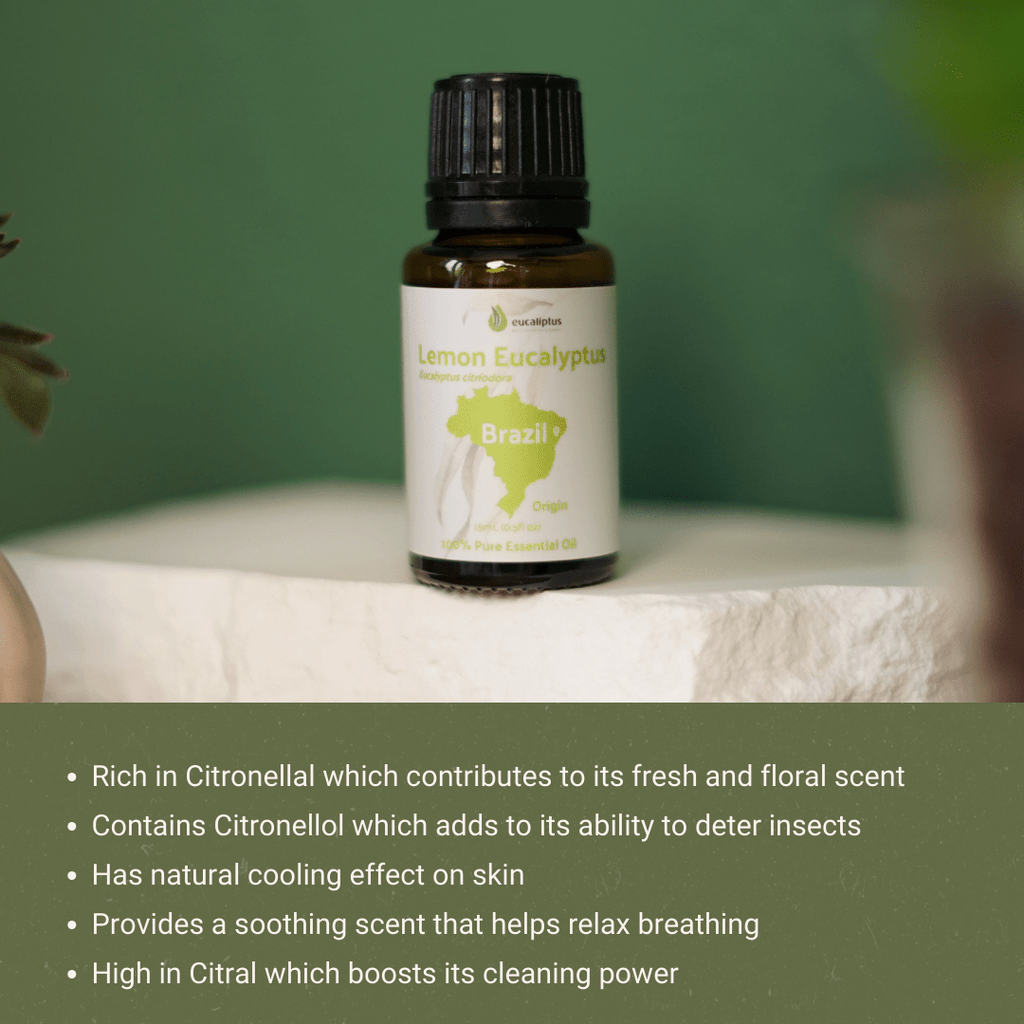 Lemon Eucalyptus Essential Oil - From Eucaliptus - Nature Packaged