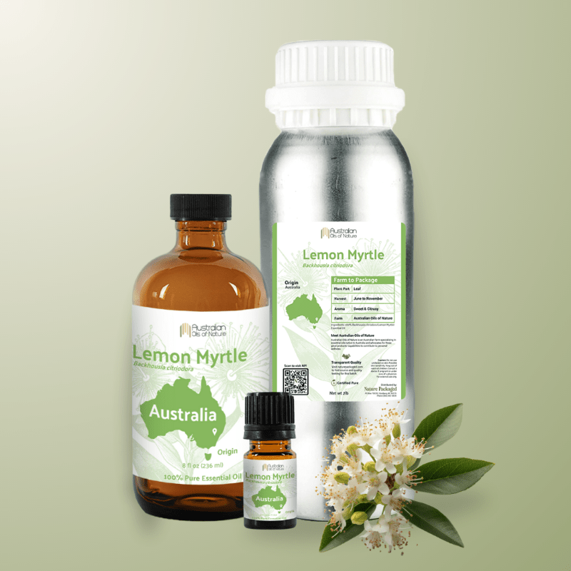 Lemon Myrtle Essential Oil - From Australian Oils Of Nature - Nature Packaged