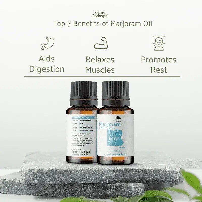 Marjoram Essential Oil - Essential Oils Egypt - Nature Packaged