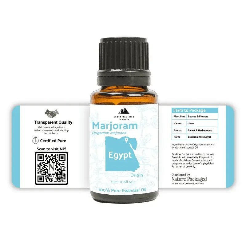 Marjoram Essential Oil - Essential Oils Egypt - Nature Packaged