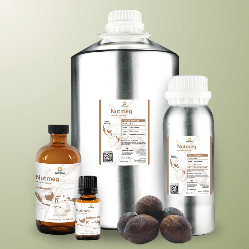 Nutmeg Essential Oil - From Indonesian Essential Oils - Nature Packaged