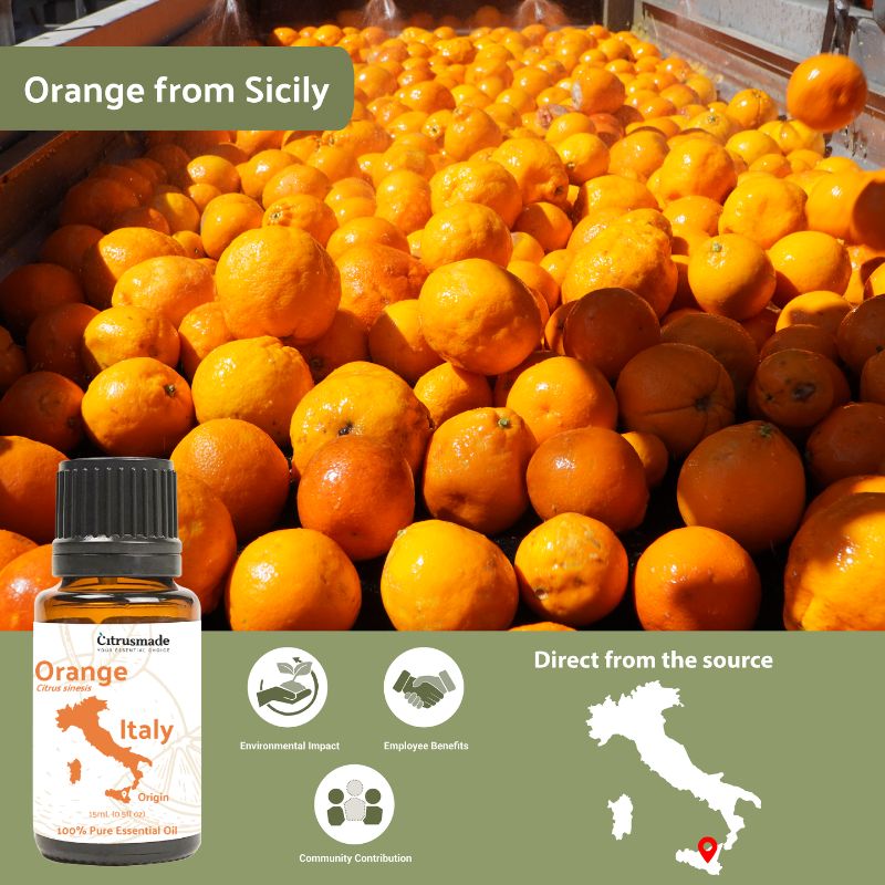 Orange (Sweet) Essential Oil - From Citrusmade - Nature Packaged