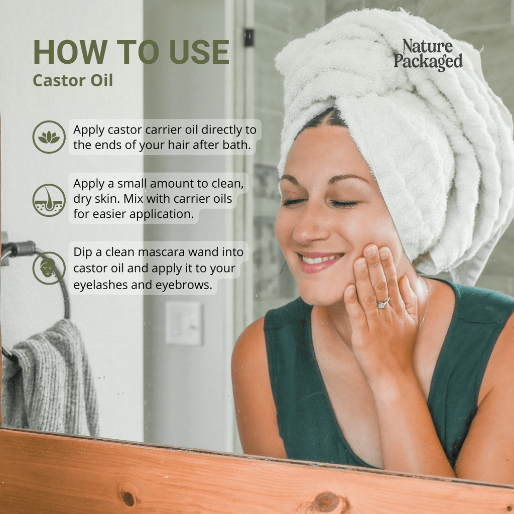 Organic Castor Carrier Oil - From Reroot Organic - Nature Packaged