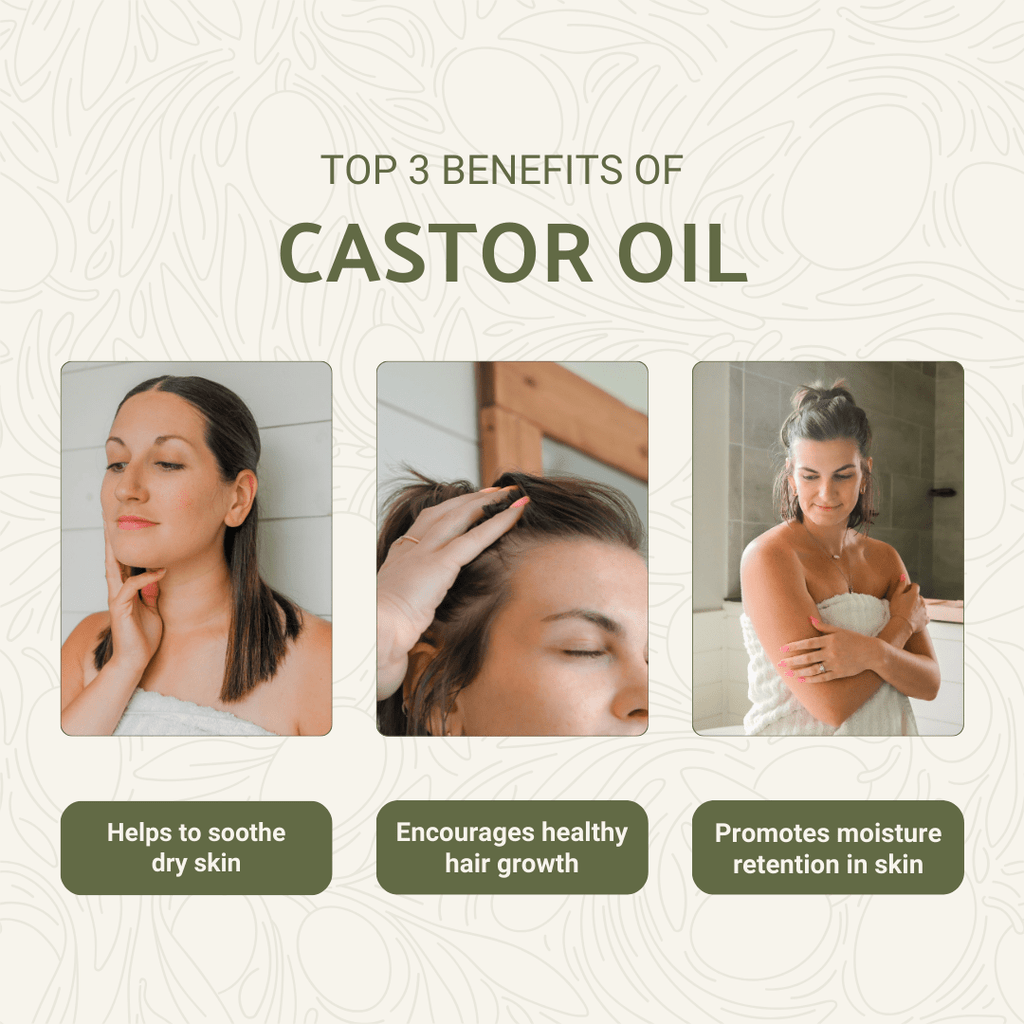 Organic Castor Carrier Oil - From Reroot Organic - Nature Packaged