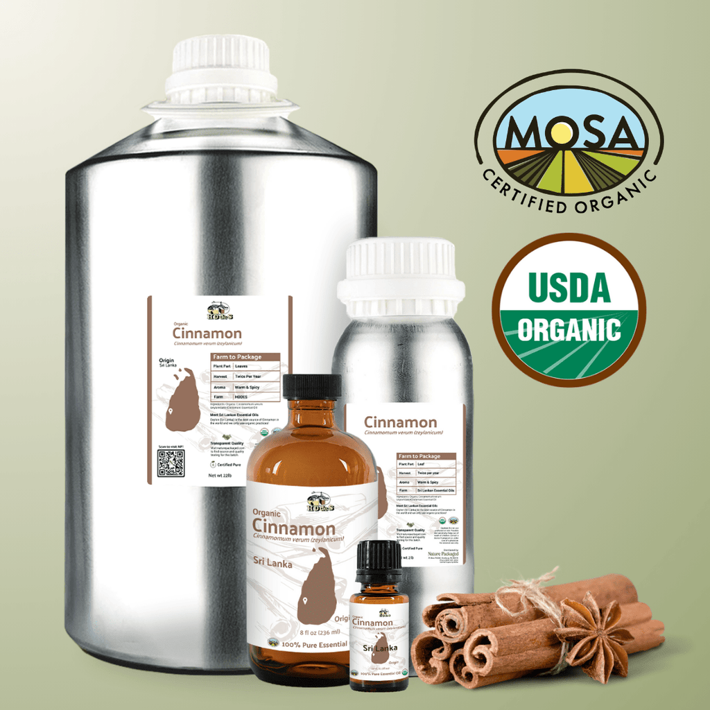 Organic Cinnamon Essential Oil - From HDdeS - Nature Packaged