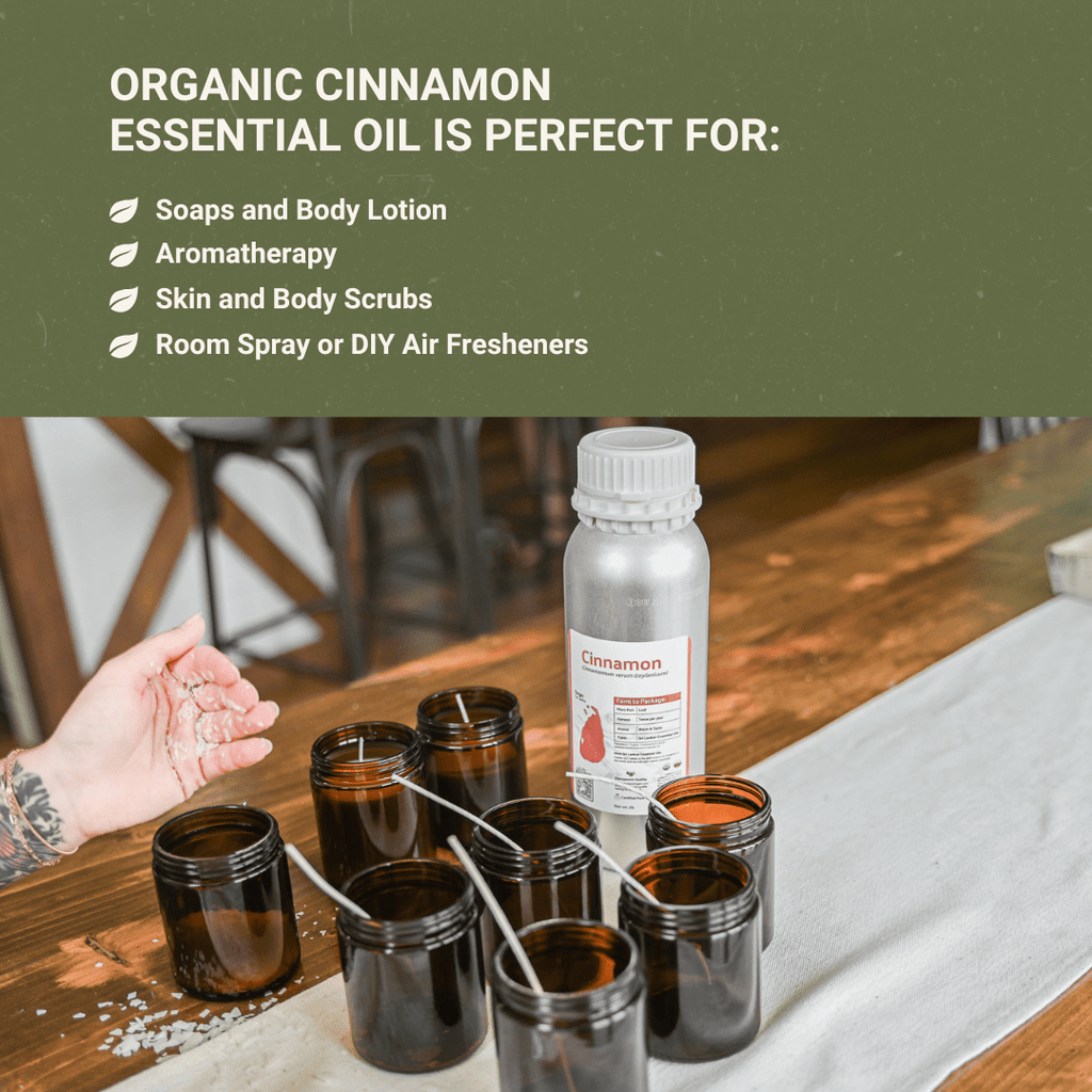 Organic Cinnamon Essential Oil - From HDdeS - Nature Packaged