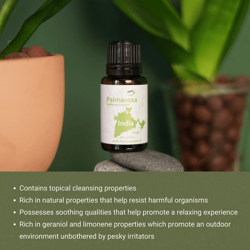 Palmarosa Essential Oil - From Norex Flavours - Nature Packaged