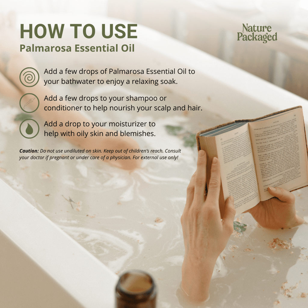 Palmarosa Essential Oil - From Norex Flavours - Nature Packaged