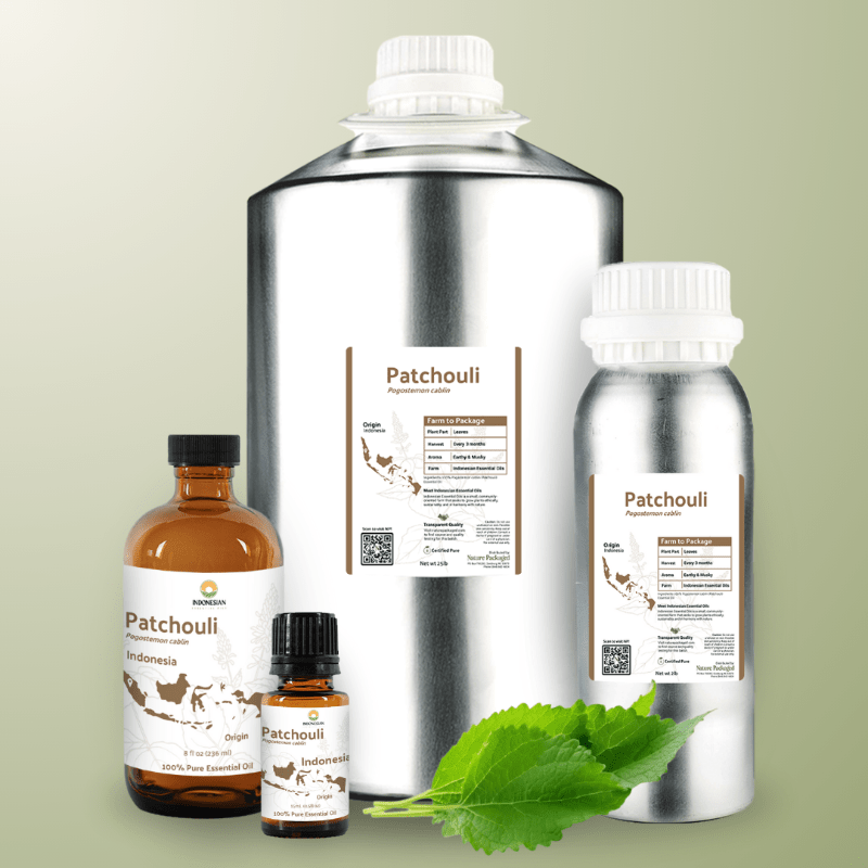Patchouli Essential Oil - From Indonesian Essential Oils - Nature Packaged
