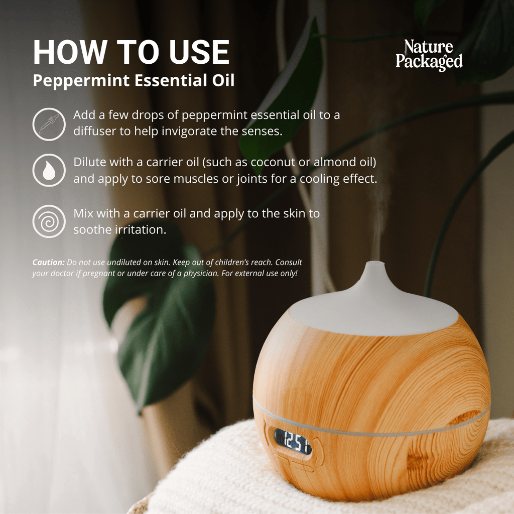 Peppermint Essential Oil - From Essential Oils India - Nature Packaged