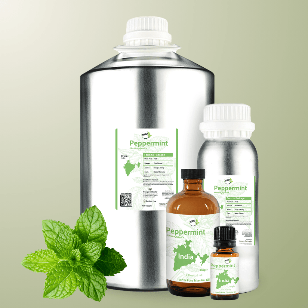 Peppermint Essential Oil - From Norex Flavours - Nature Packaged