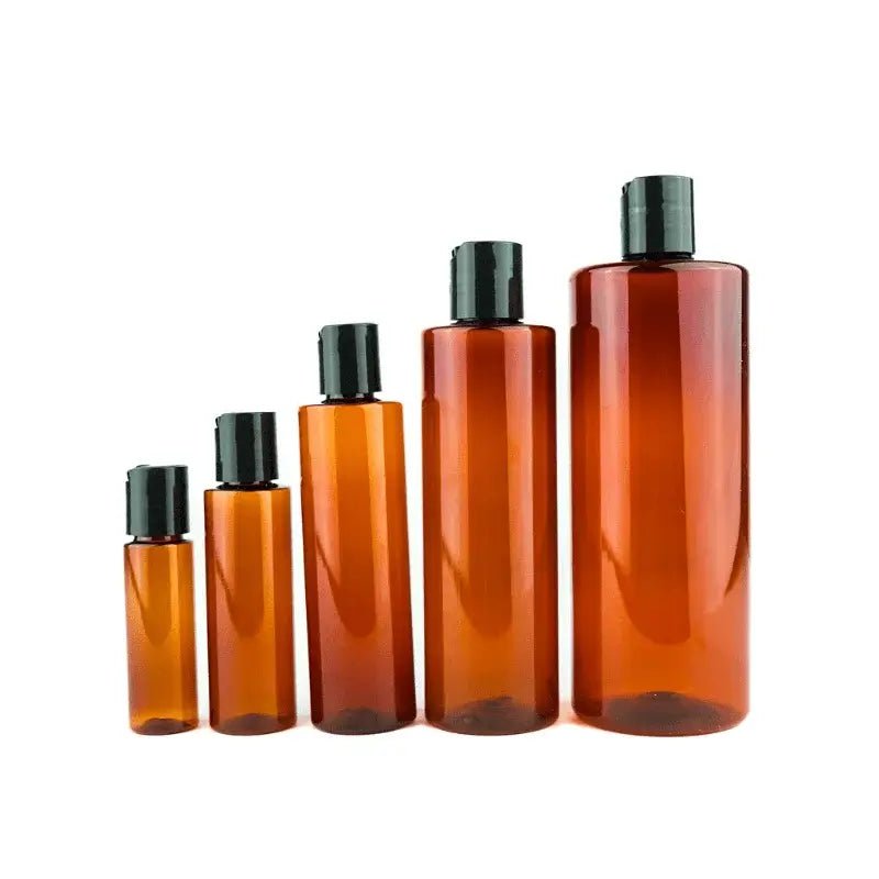 Plastic Amber Bottle - 1 Oz - Nature Packaged