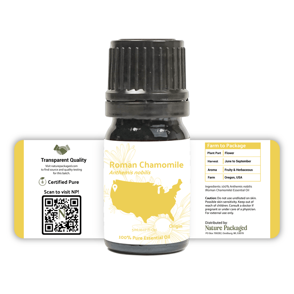 Roman Chamomile Essential Oil - From Essential Oils Oregon, USA - Nature Packaged