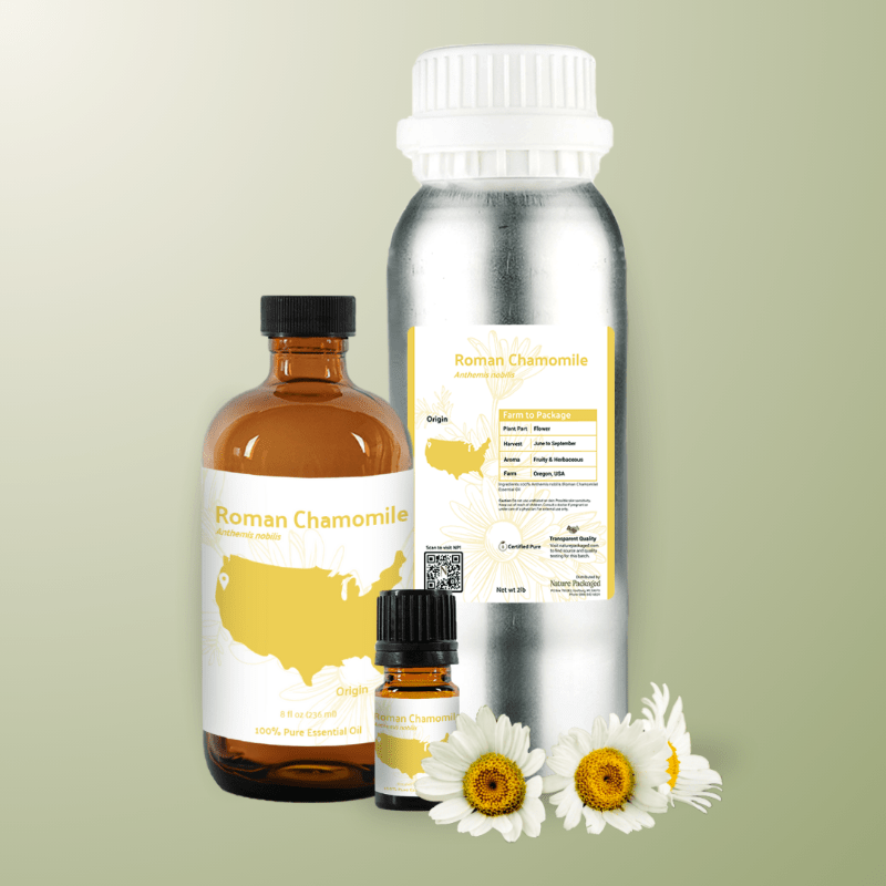 Roman Chamomile Essential Oil - From Essential Oils Oregon, USA - Nature Packaged