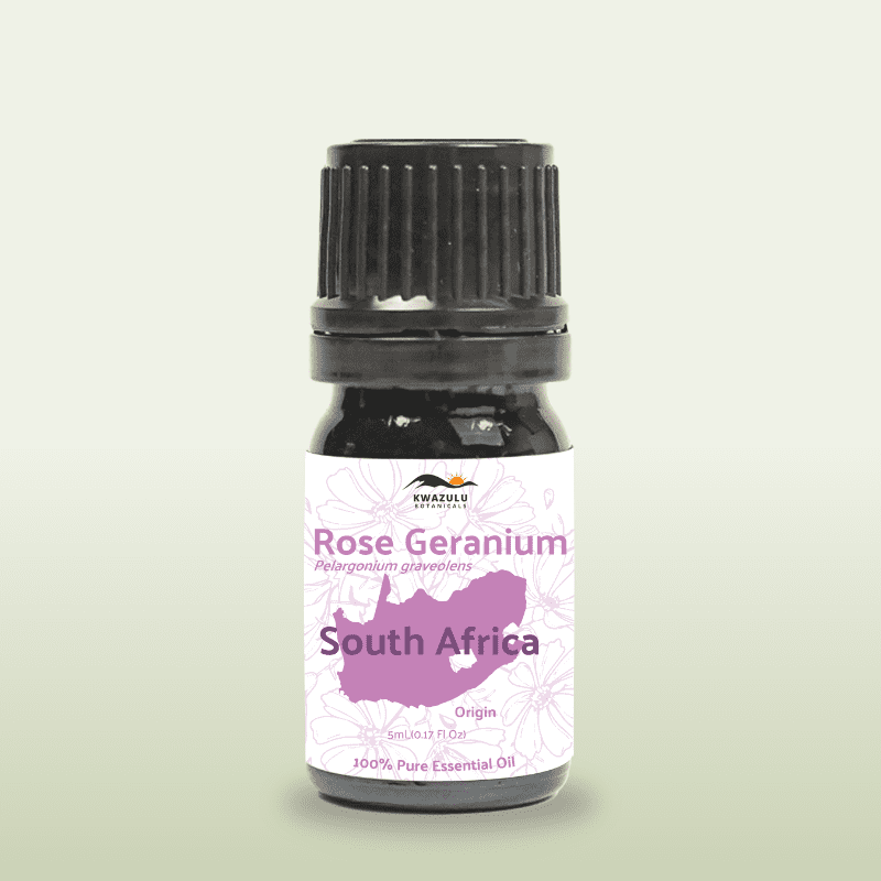 Rose Geranium Essential Oil - From KwaZulu Botanicals - Nature Packaged