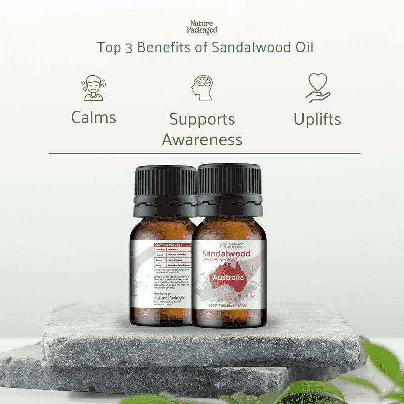Sandalwood Essential Oil - From Australian Oils Of Nature - Nature Packaged